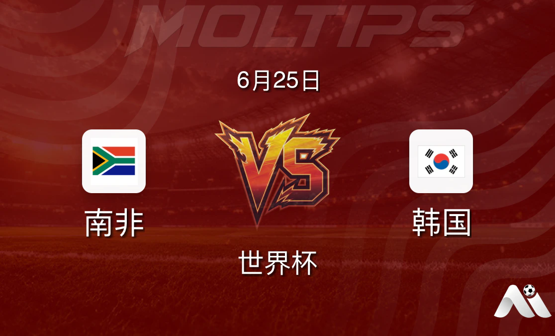 世界杯小组赛南非对阵韩国,韩国打平即可出线封面图