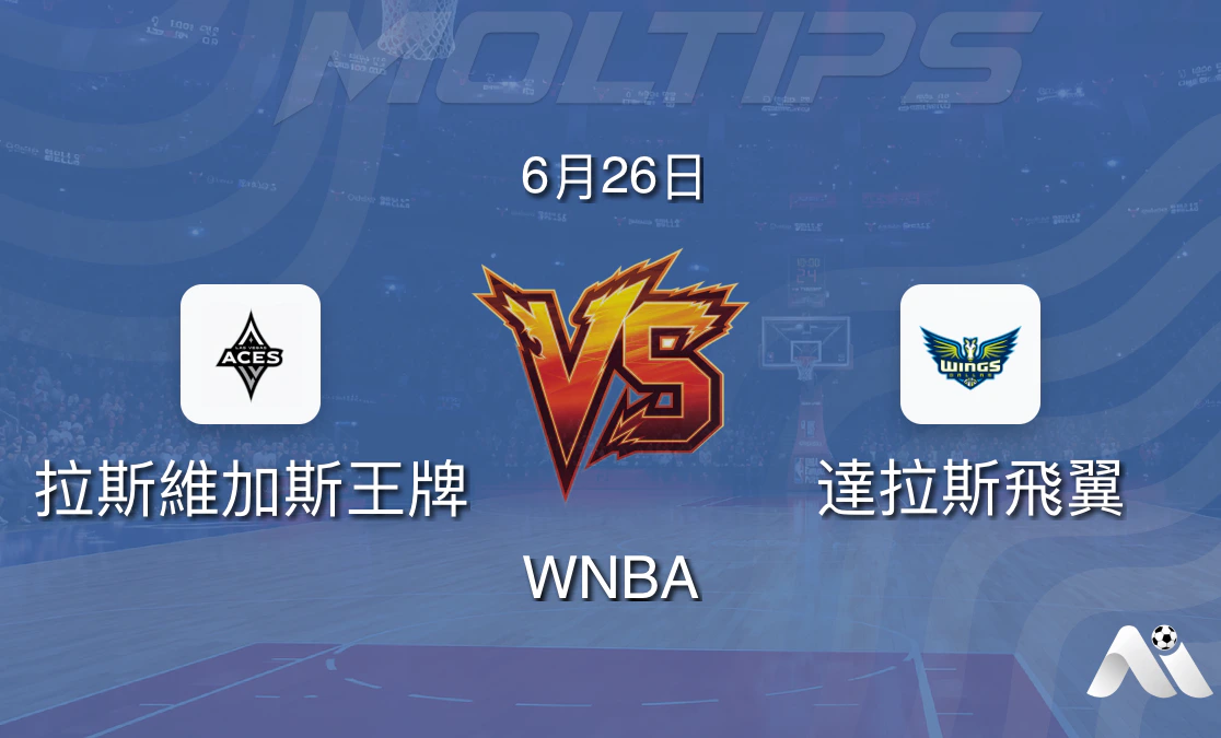 WNBA常規賽:拉斯維加斯王牌 vs 達拉斯飛翼 賽前分析封面圖
