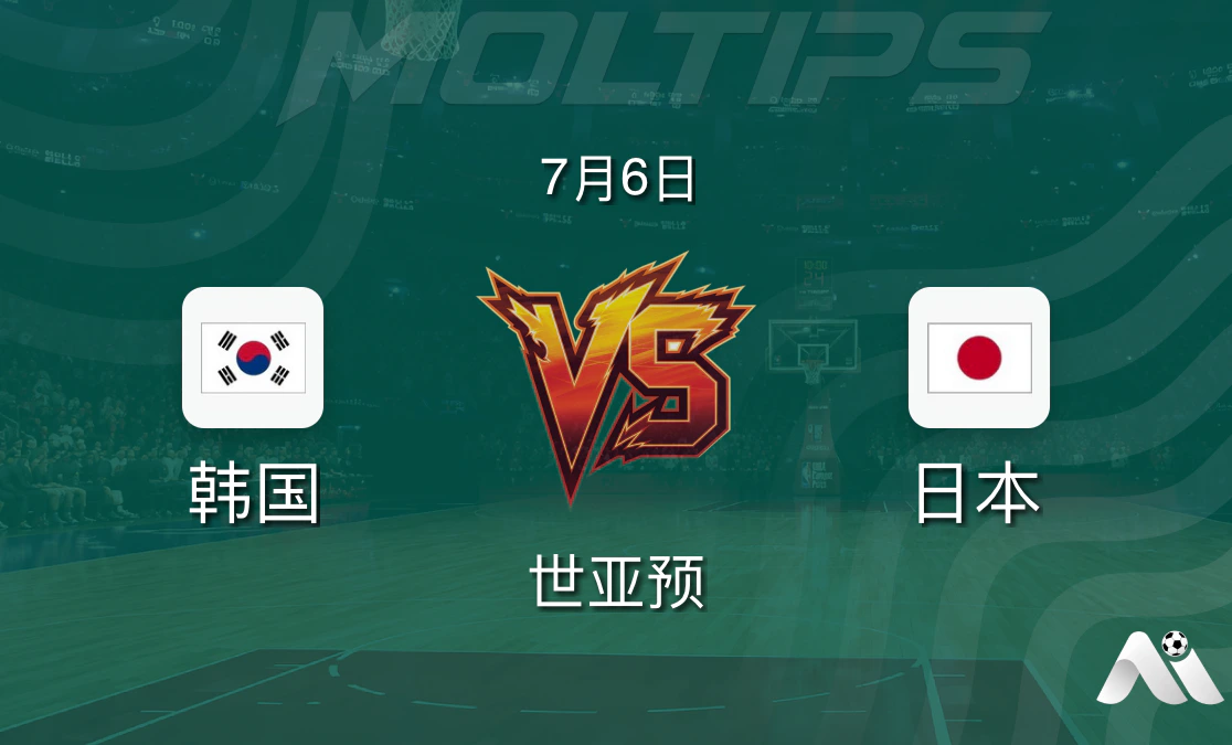 世亚预篮球赛前分析:韩国对阵日本,盘口走势与历史交锋解读封面图
