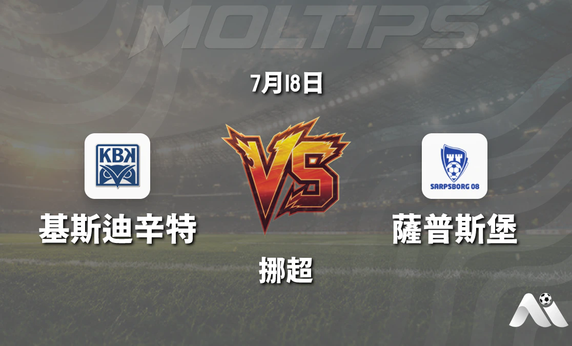 挪超：基斯迪辛特 vs 薩普斯堡 賽前分析封面圖