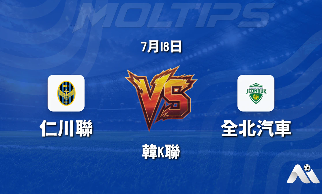 韓K聯:仁川聯隊 vs 全北現代 賽前分析封面圖