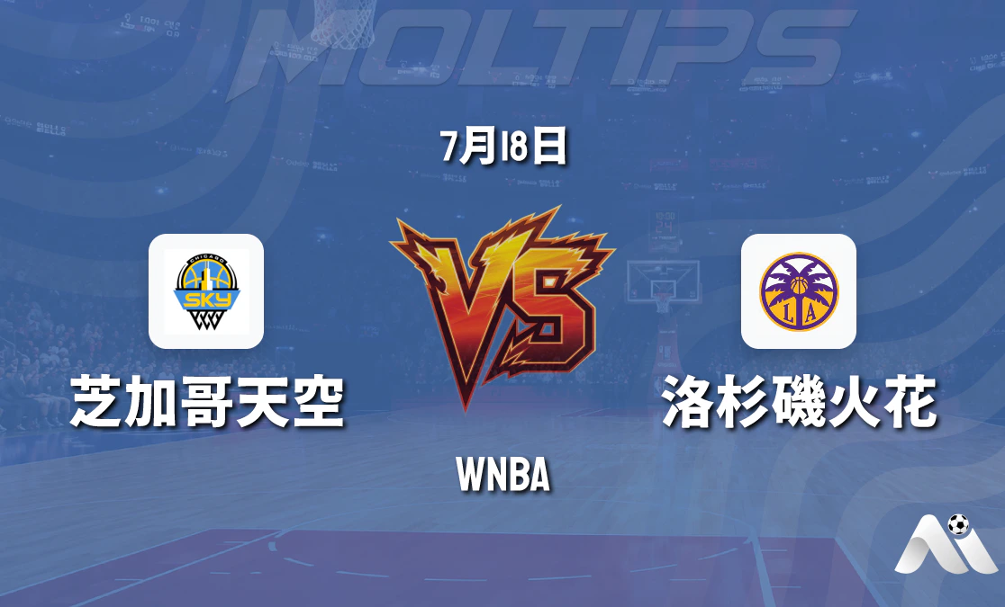 WNBA常規賽:芝加哥天空主場迎戰洛杉磯火花,攻防數據揭示關鍵對決封面圖