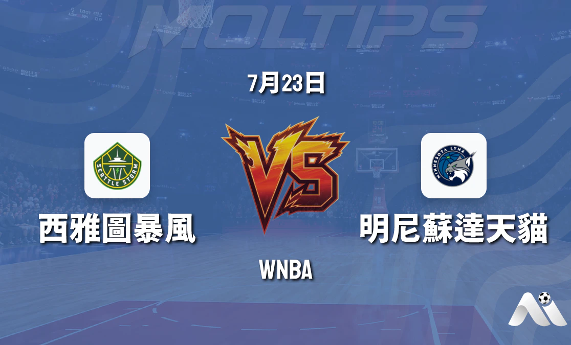 WNBA常規賽:西雅圖風暴 vs 明尼蘇達天貓賽前分析封面圖