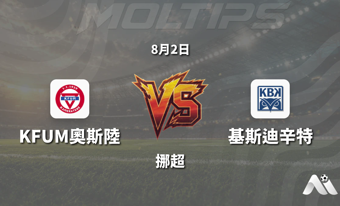 挪超 KFUM奧斯陸 vs 克里斯蒂安松 賽前分析 2026年8月2日封面圖