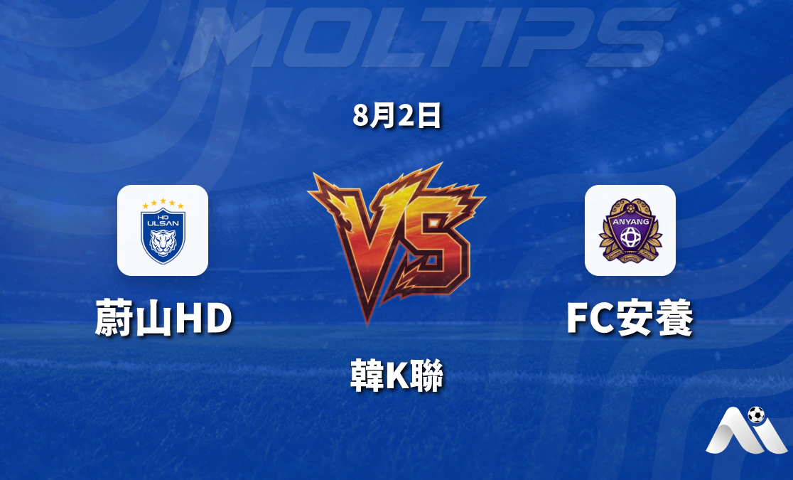 韓K聯蔚山HD主場迎戰FC安養 狀態與盤口深度解析封面圖