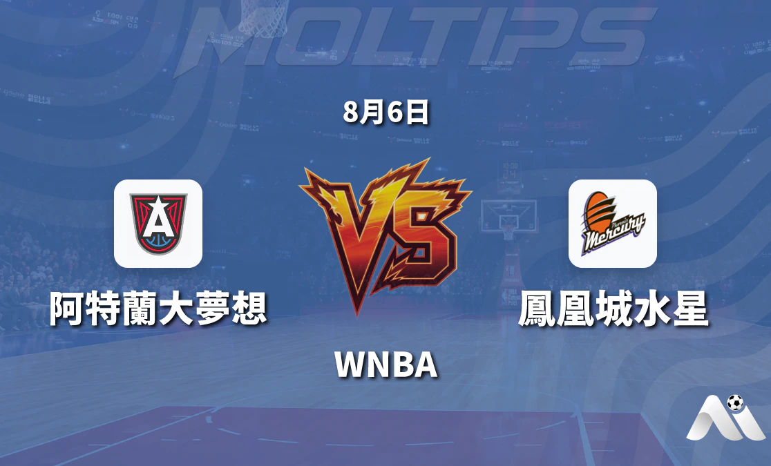 WNBA 亞特蘭大夢想 vs 鳳凰城水銀 賽前分析封面圖