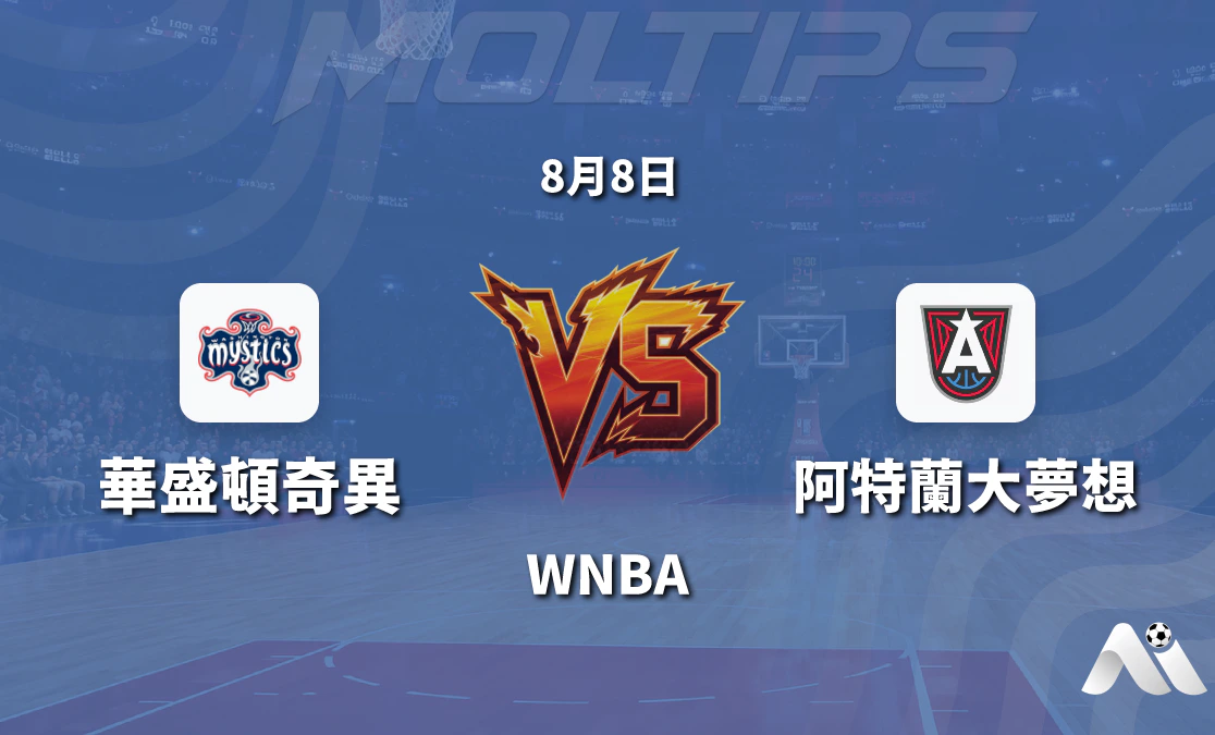 WNBA 華盛頓神秘人迎戰阿特蘭大夢想 主場優勢與歷史交鋒成看點封面圖