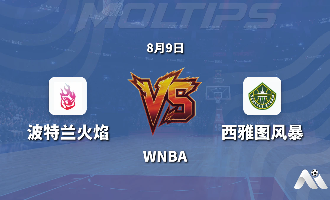 WNBA常规赛 波特兰火焰主场迎战西雅图风暴 让分与大小分走势分析封面图