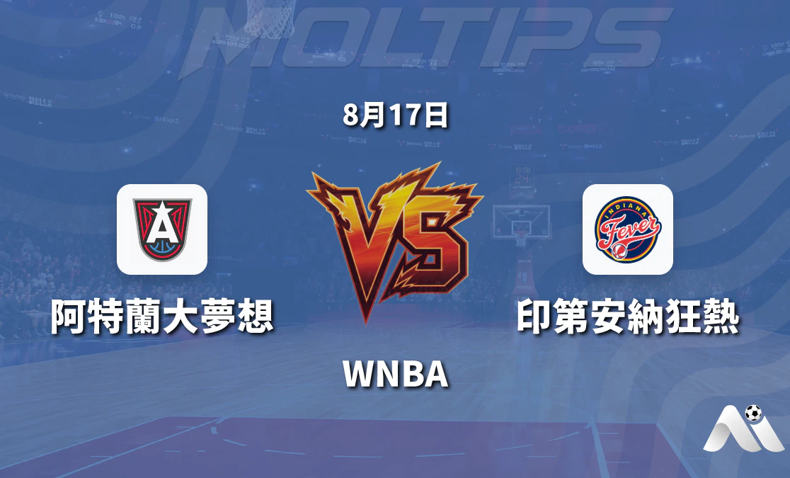 WNBA 亞特蘭大夢想 vs 印第安納狂熱 賽前分析封面圖