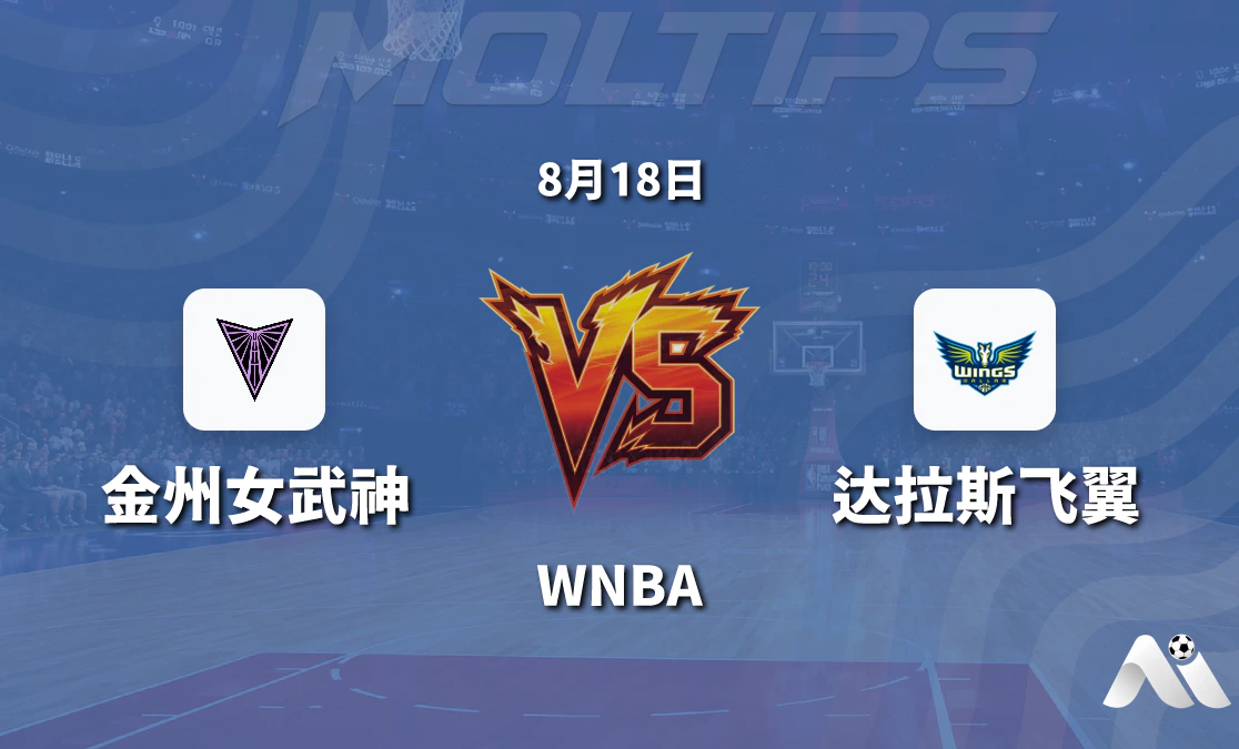 WNBA 金州女武神主场迎战达拉斯飞翼 让分与大小分推荐封面图