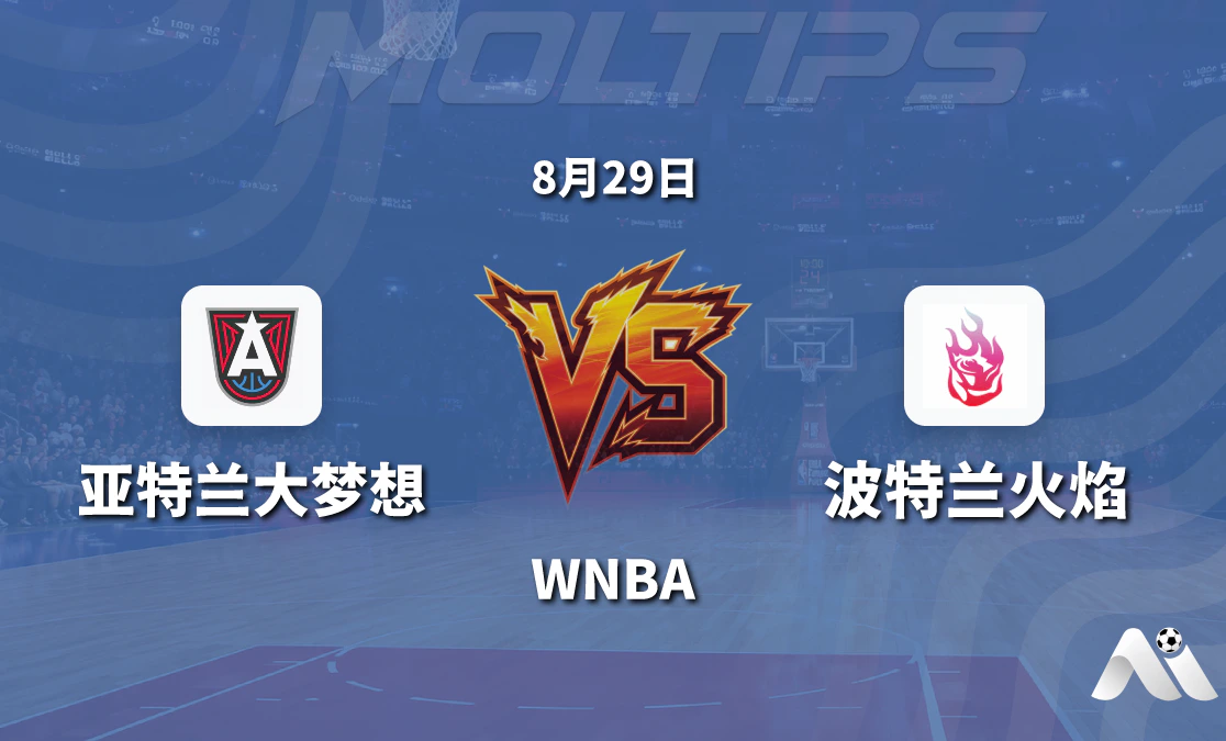 WNBA常规赛 亚特兰大梦想主场迎战波特兰火焰 让分与大小分走势分析封面图
