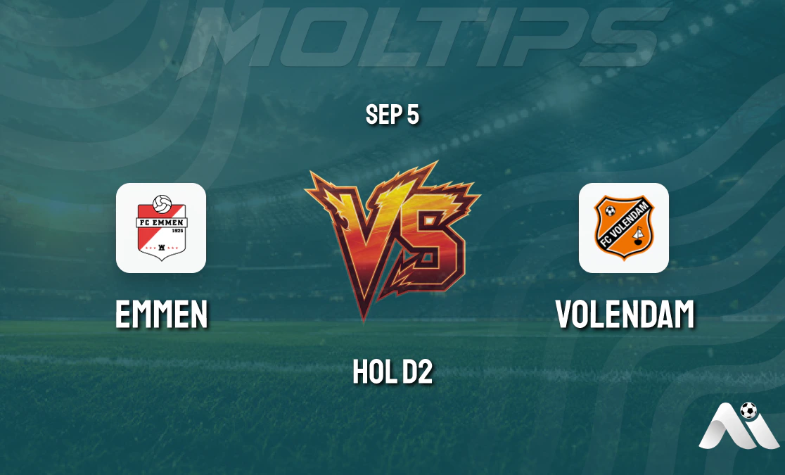 Emmen Host Volendam in Eerste Divisie: Form and History Intertwine, Who Will Prevail? cover image