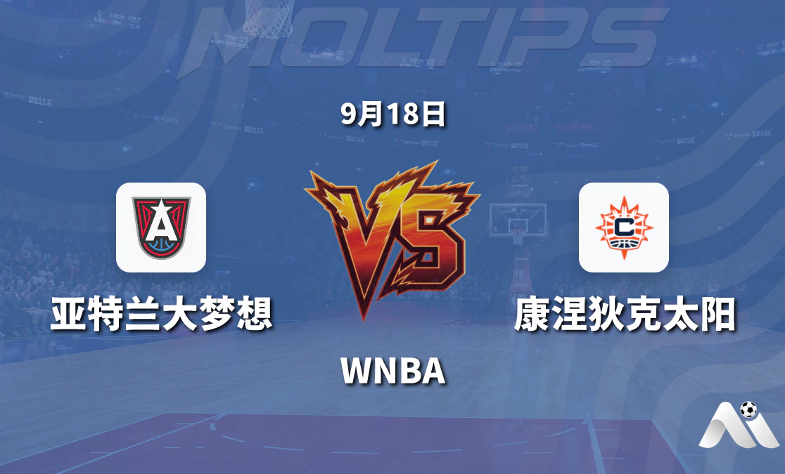 亚特兰大梦想主场迎战康涅狄克太阳 WNBA常规赛盘口走势与赛前分析封面图