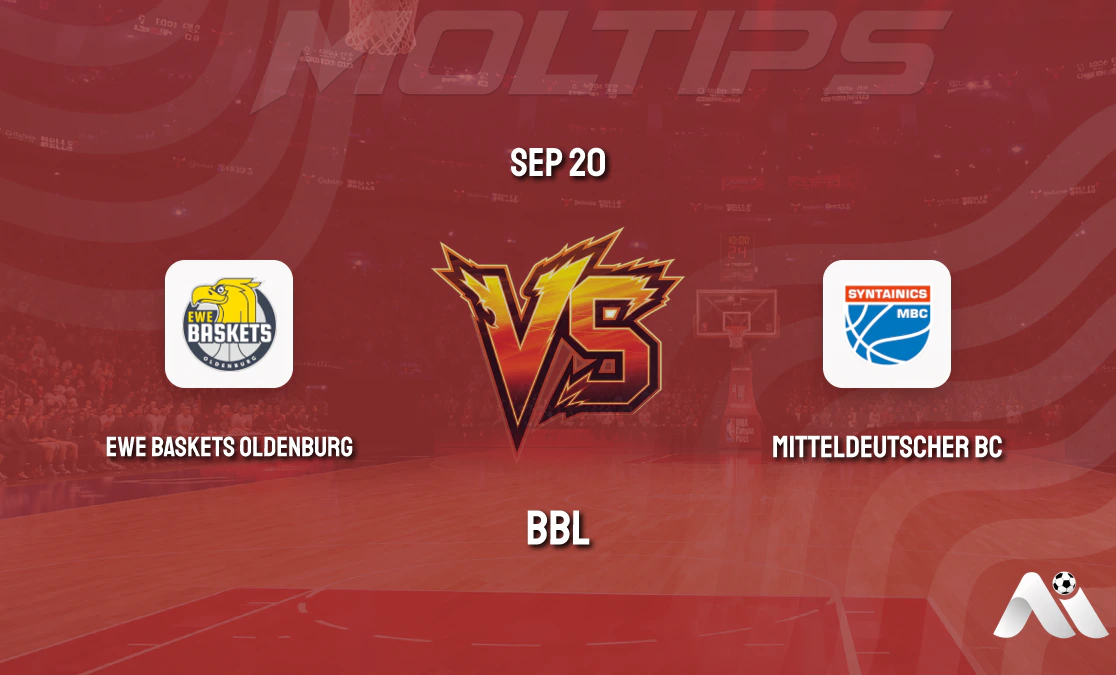 BBL: EWE Baskets Oldenburg Host Mitteldeutscher BC, Handicap and Total Trends Analysis cover image