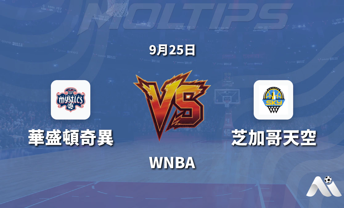 華盛頓神秘人主場迎戰芝加哥天空 WNBA常規賽賽前分析與盤口解讀封面圖