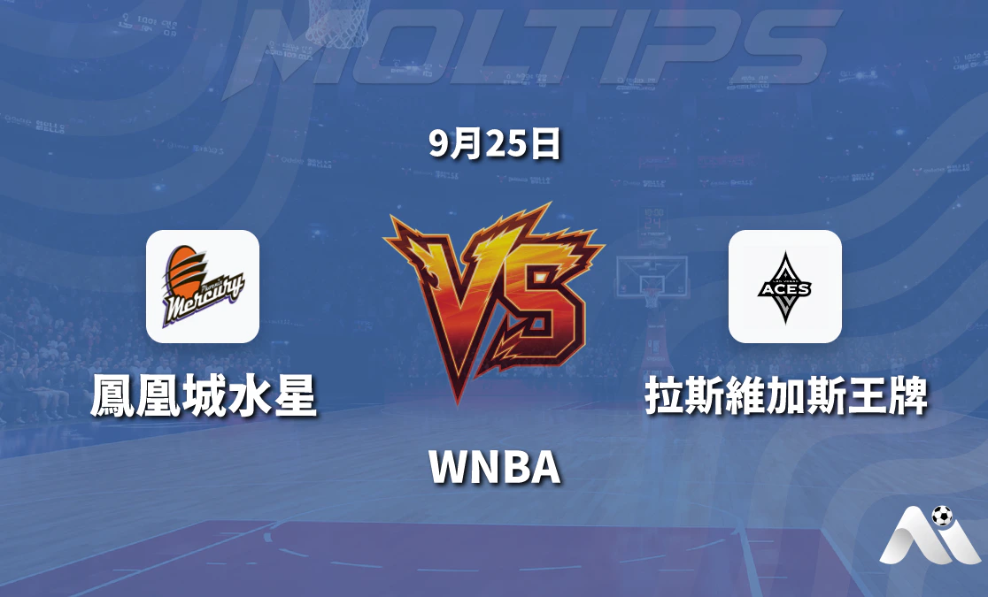 鳳凰城水銀主場迎戰拉斯維加斯王牌 WNBA常規賽盤口走勢與賽前分析封面圖