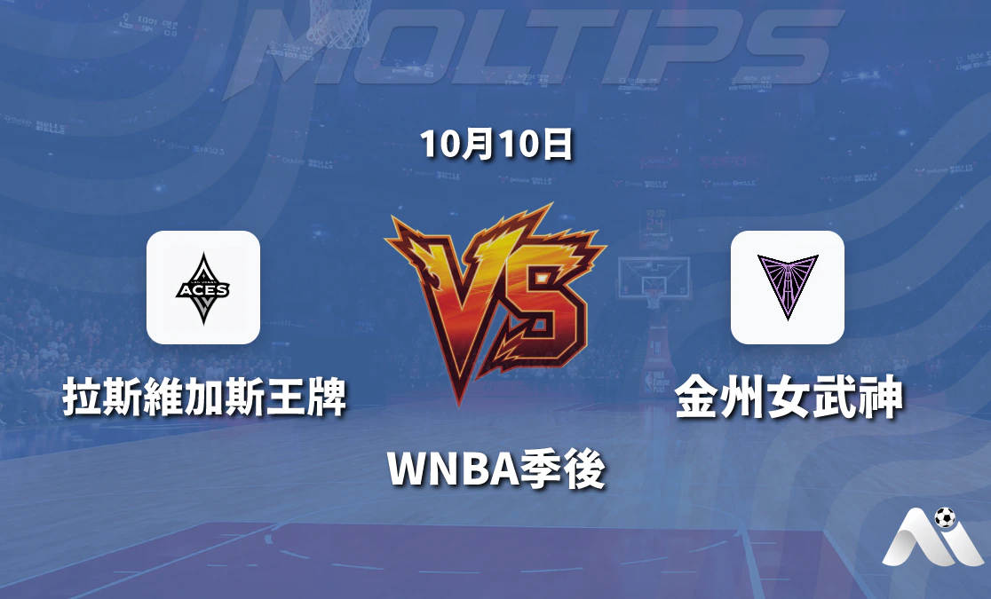 拉斯維加斯王牌對陣金州女武神 WNBA季後盤口走勢與賽前分析封面圖