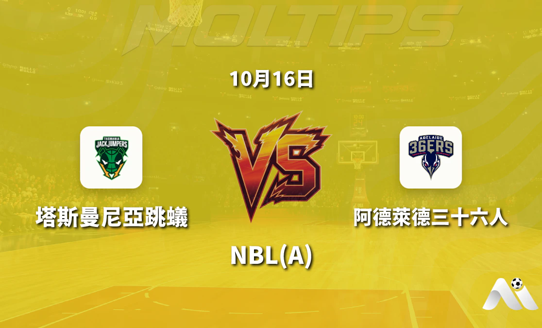 塔斯馬尼亞跳蟻主場迎戰阿德萊德36人 NBL 常規賽盤口走勢與賽前分析封面圖