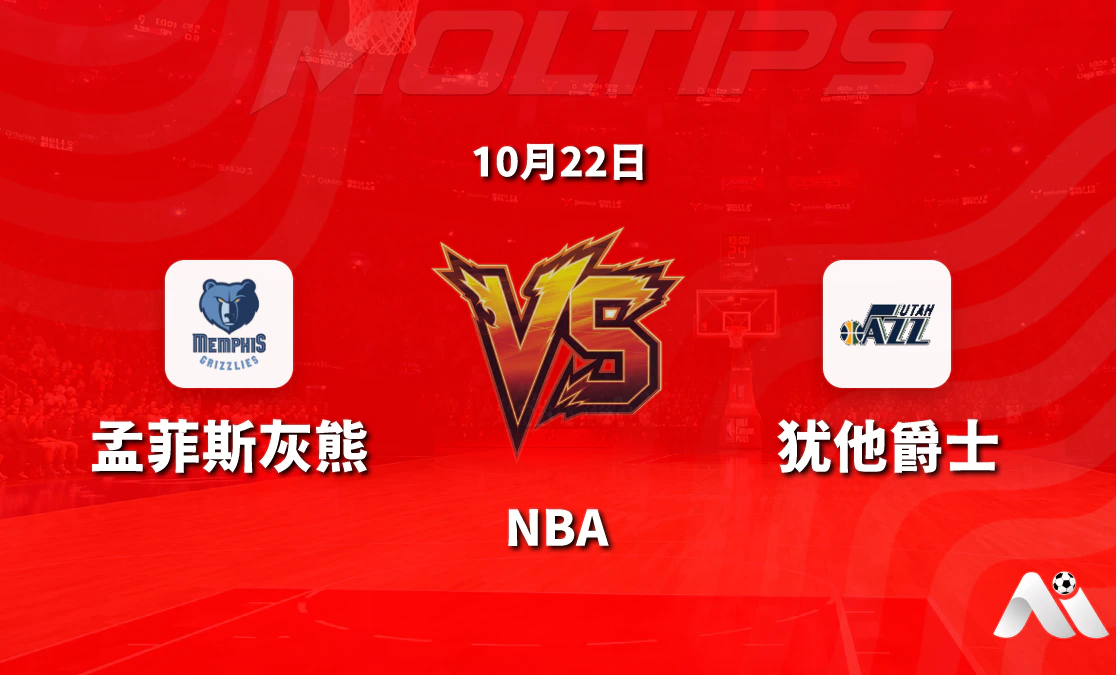 孟菲斯灰熊主场迎战犹他爵士 NBA常规赛让分与大小分走势解读封面图