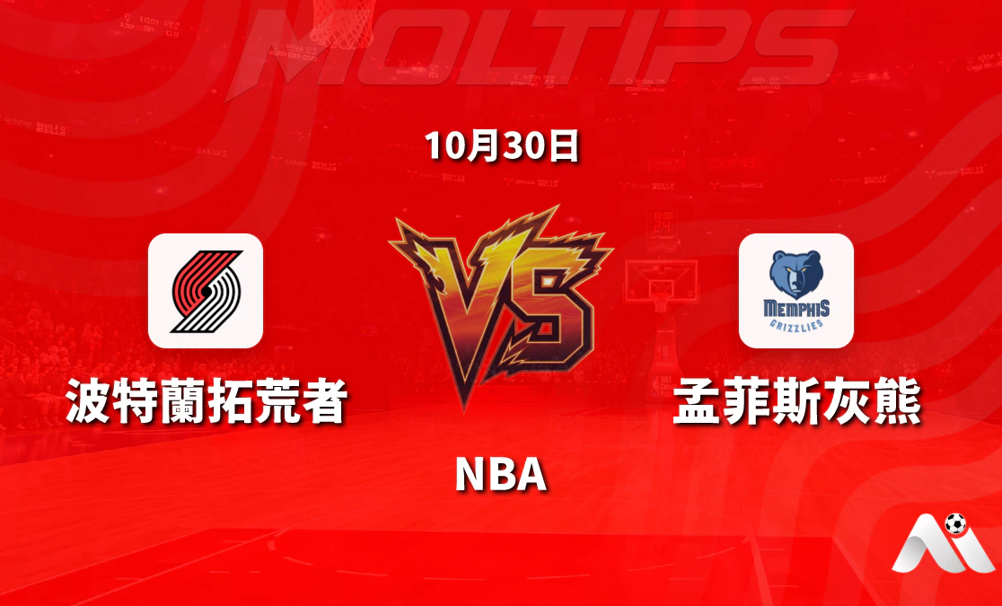 NBA常規賽拓荒者主場迎戰灰熊 讓分與大小分走勢解讀封面圖